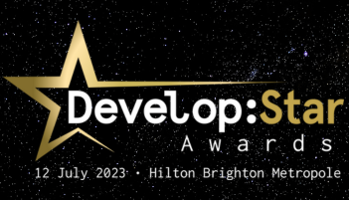 The Develop Star Awards logo against a black background